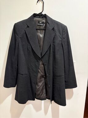 Philippe Adec Paris Bergdorf Goodman dark grey blazer, size 8